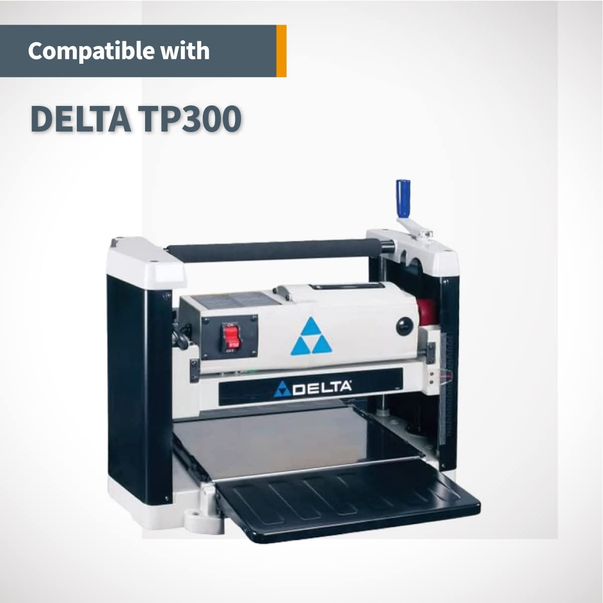 POWERTEC Lame per pialla Delta TP300, 22-540, ricambio per coltelli pialla 22-547, set da 4 (12810DD)
