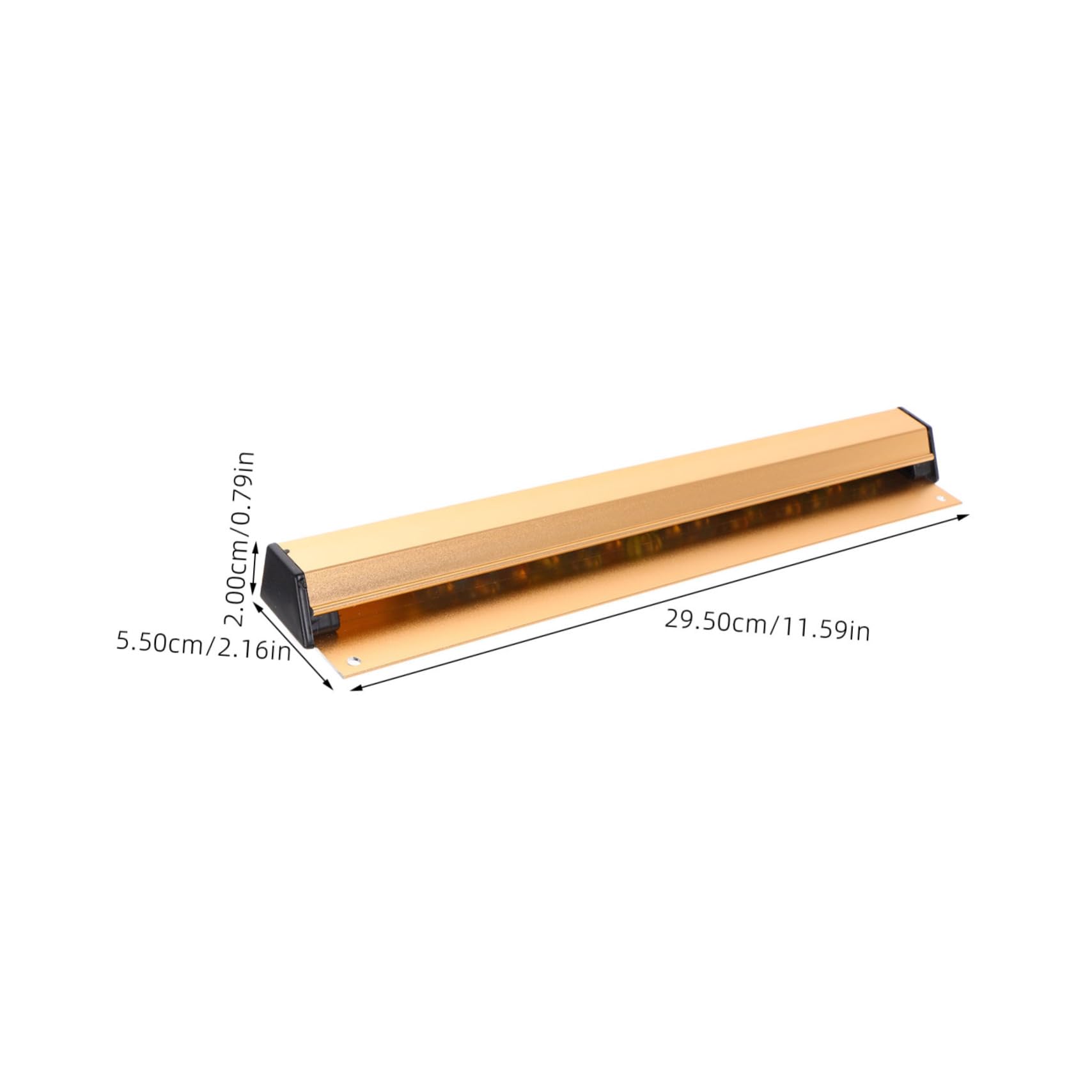 IMIKEYA Wall Mounted Golden Metal Menu Clip Holder Restaurant Ticket Rack for Bills and Orders Display for Cafes Pubs and Kitchens