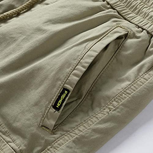 Herenshorts Trekkoord Grote zak Werkkleding Knappe rechte splitsen Mid-taille Casual Veelzijdig Comfortabele mode - Afbeelding 6
