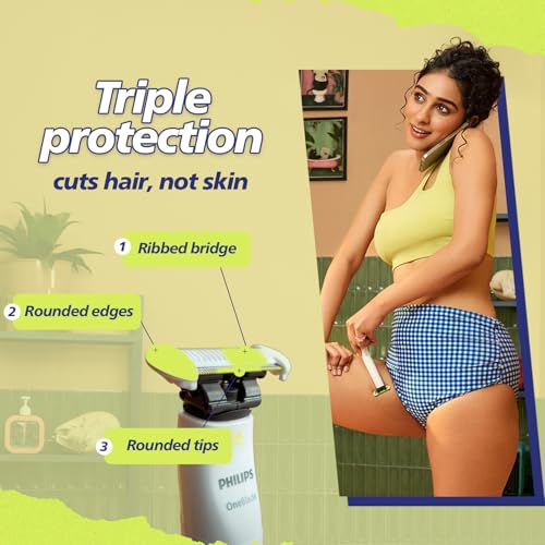 Image of Philips OneBlade Intimate Trimmer & Electric Razor | Unmatched Skin Protection for Private Parts, Bikini, Underarm & Intimate Areas | No post shave irritation | For Women & Men | QP1924 /20