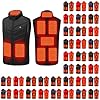 Heated Vest for Women Men 8 Heating Zones Puffer Jackets Rechargeable Winter Thermal Coats Full Zip Outerwears