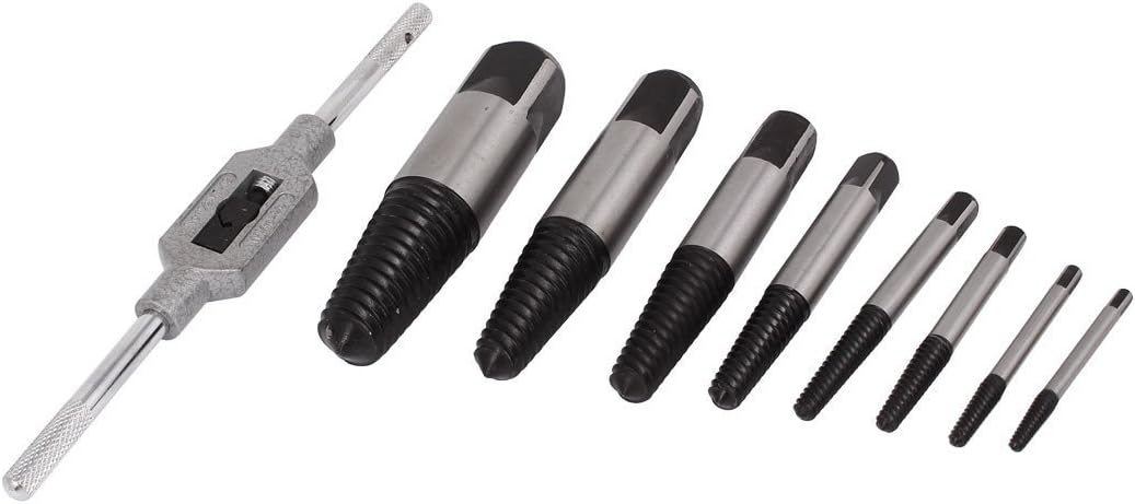 4mm-45mm Screw Extractor Bolt Stud Remover Tool Set w Tap Reamer 8pcs