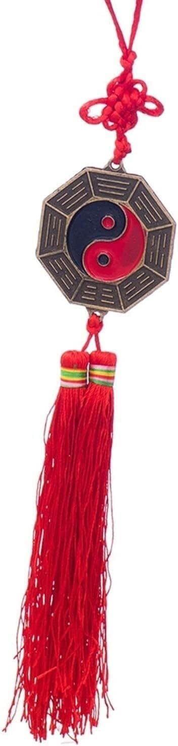 YATUOPNG Bagua Mirror Chinese 5cm Knot Good Luck Wealth Health Pray Fengshui Hanger Feng Shui Mirrors