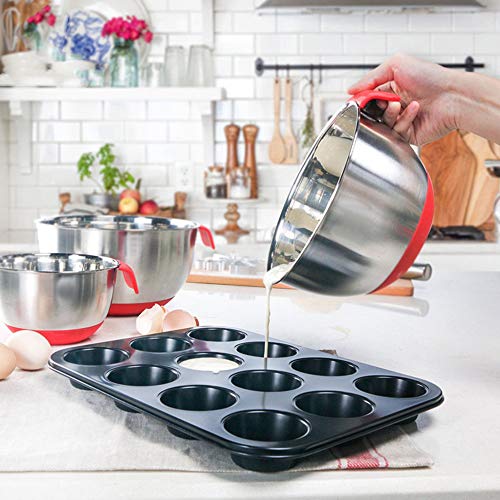 Tigela de mistura em aço inoxidável para salada Tigelas com tampa hermética com centro removível Tig