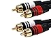 Monoprice Premium Two-Channel Audio Cable - 35 Feet - Black | 2 RCA Plug to 2 RCA Plug 22AWG, Male to Male