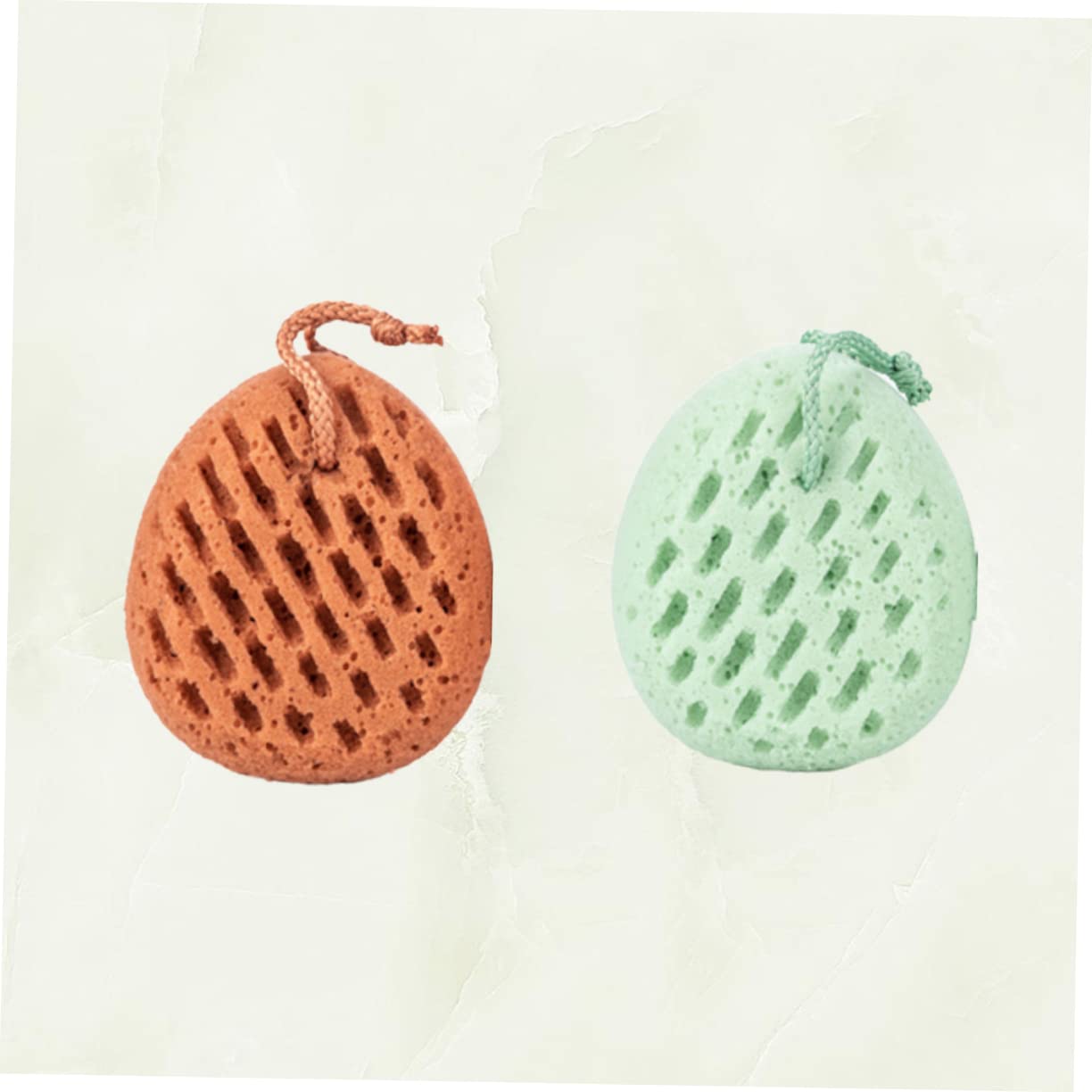 FRCOLOR 4 esponjas exfoliantes para limpiar la esponja de baño natural, de luffa, accesorios de baño, toalla de, toalla, cuerpo, flor de, bebé
