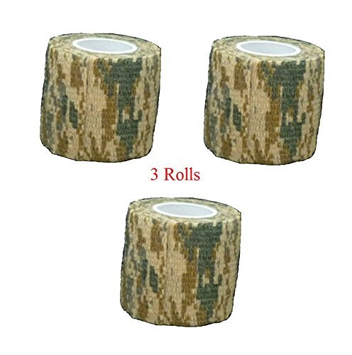 Protective Camouflage Camo Fabric Wrap (3 Rolls)