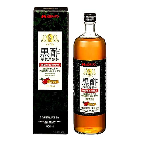 メロディアン 黒酢希釈用飲料 900ml 機能性表示食品