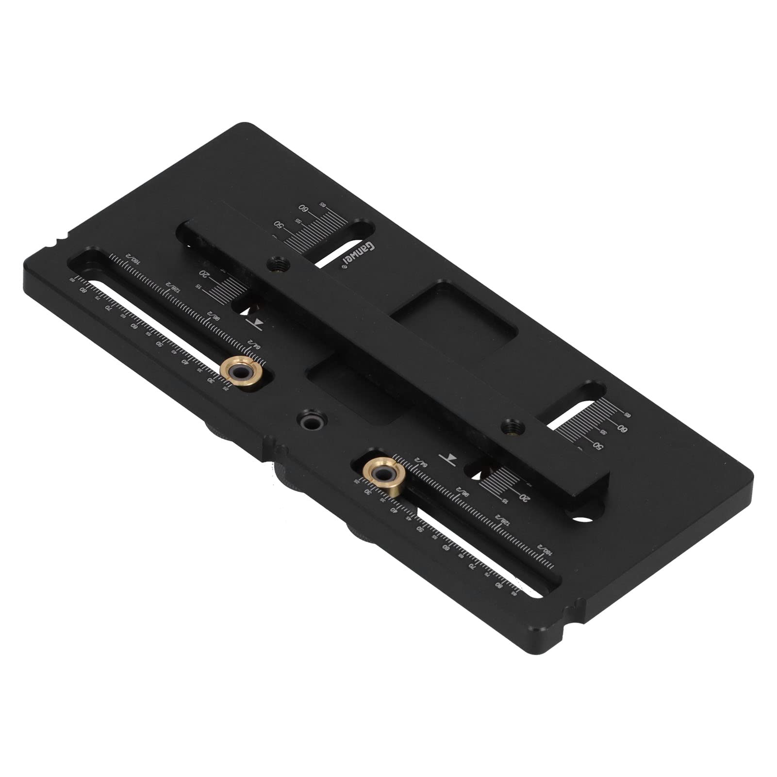 Localizador de Punzones de Aleación de Aluminio, Posicionador de Punzonado con Ajustable para Muebles para una Medición Precisa en Carpintería, 1 Localizador de Punzones