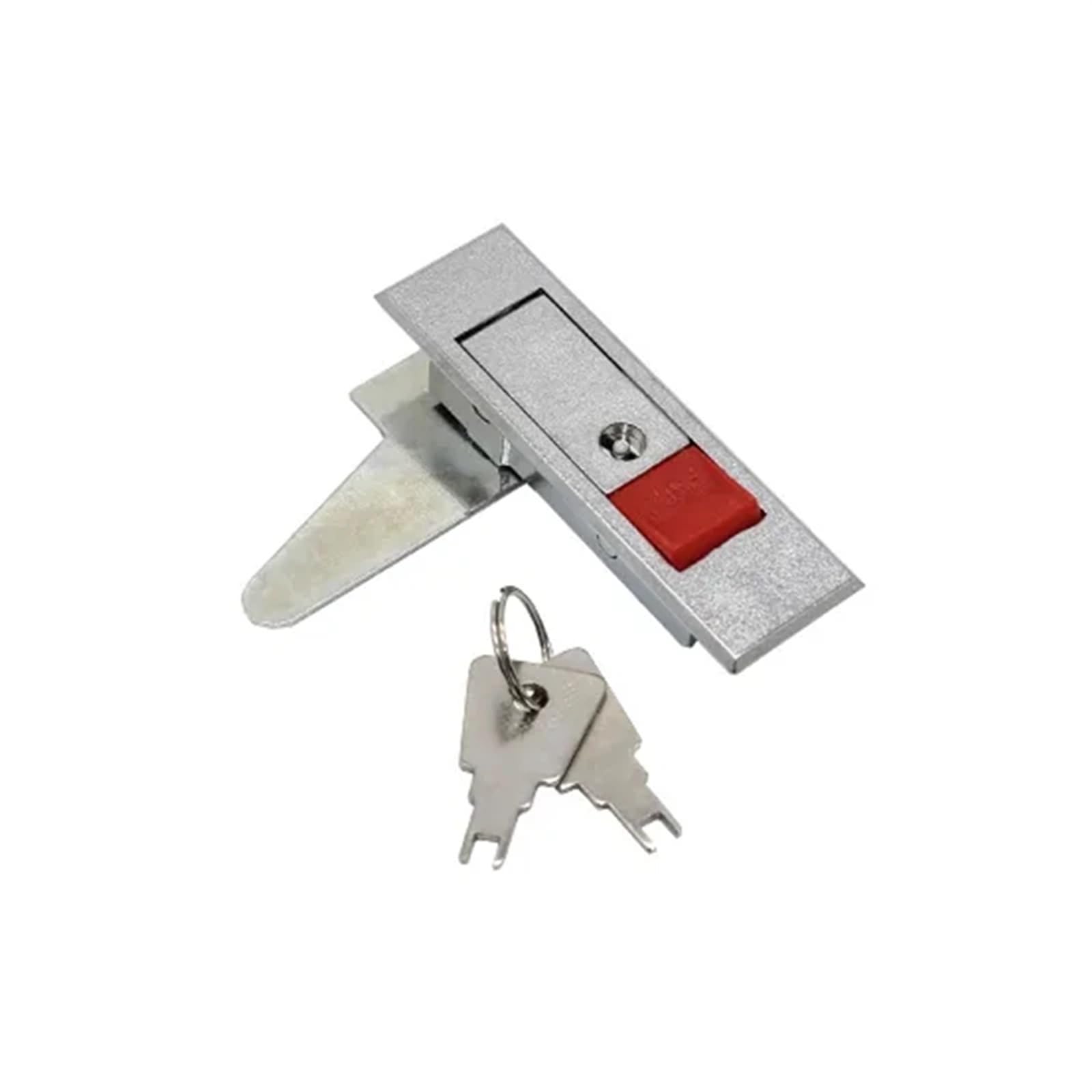 FJSUGAOW 1 Set Zinc Alloy Industrial Cabinet Push Button Plane Mail Box Lock Fire Electrical Box Cabinet Door Cam Lock (Color : Red with Key-Zinc)