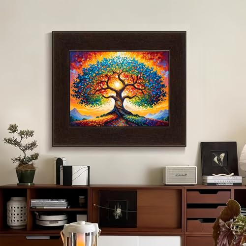 XTCIXAL Diamond Art Kits for Adults, Tree of Life 5D Diamond Painting Kits Dots for Adults Beginner, DIY Tree Full Round Gem Crystal Art Paint by Diamond, Home Wall Decor 12x16 inch — view 4