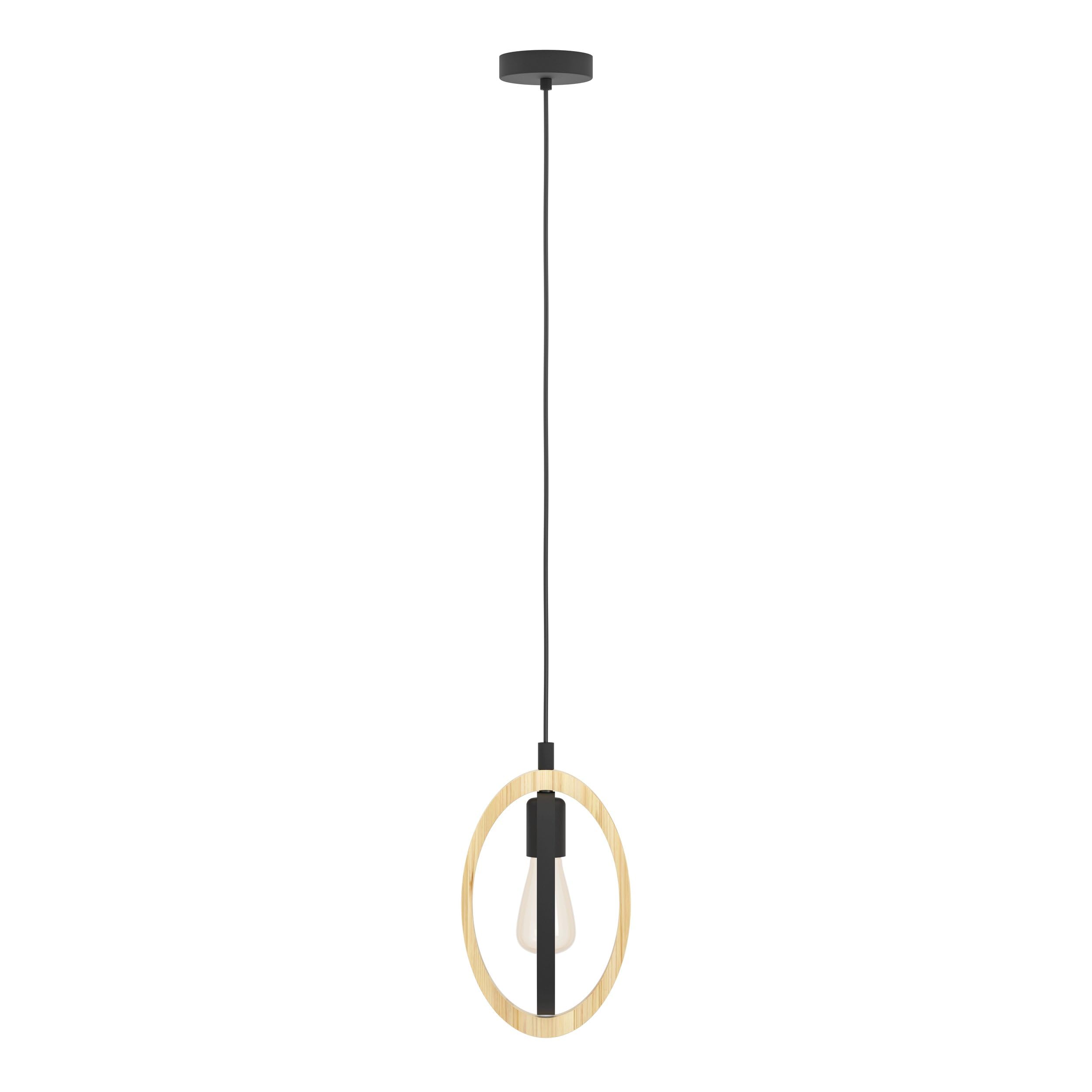 EGLO lampa wisząca Basildon, 1-płomienna lampa vintage, industrialna, retro