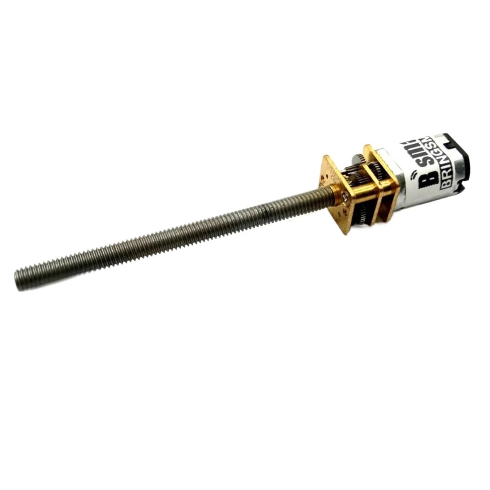 Motorreductor de CC con eje roscado M4 de 55 mm, 15/50/60/100/200/300/500 rpm, reductor de tornillo eléctrico personalizado, N20, 3 V, 6 V y 12 V(150rpm,6V)
