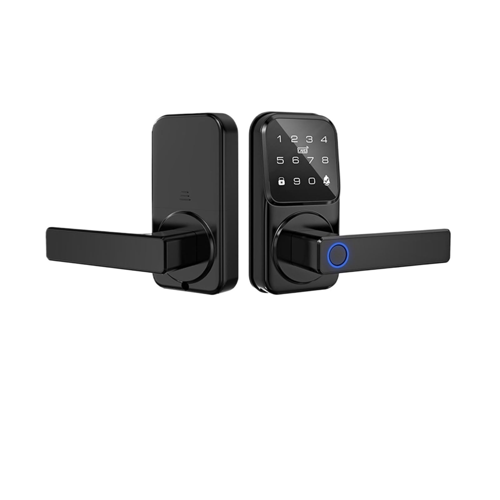 DIGNIFE Smart Door Lock, Bluetooth Smart Glass Door Lock Fingerprint RFID Card Biometric Electronic Lock(Nero)