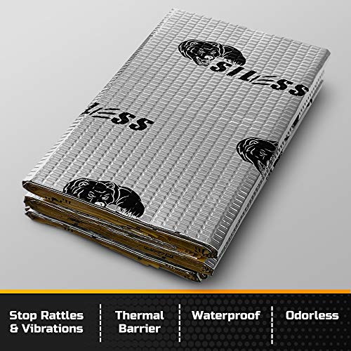 Siless 50 mil 26 sqft Car Sound Deadening mat - Butyl Automotive Sound Deadener - Noise Insulation and Vibration Dampening Material (26 sqft) - Thumbnail 6