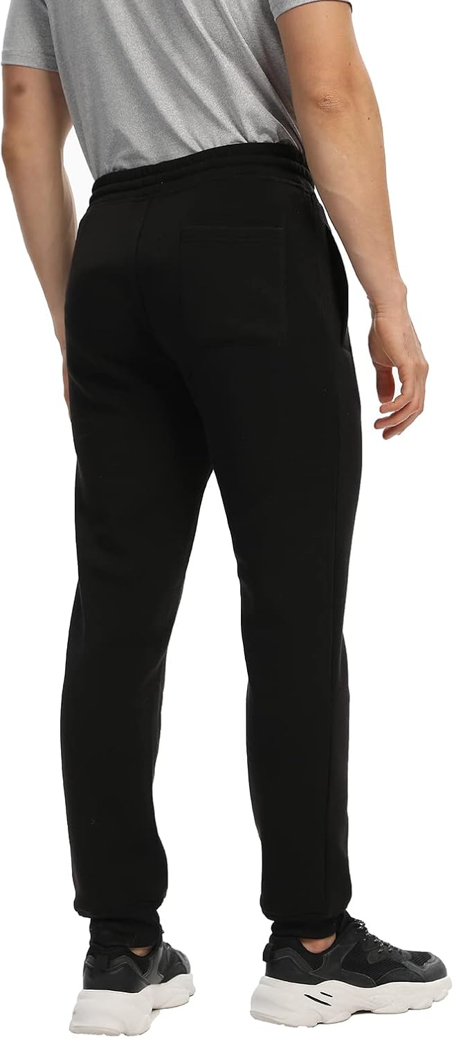 Mens Joggers Sweatpants,3 Pack Fleece Sweat Pants with Pockets/Zipper Pockets Athletic Workout Gym Joggers for Men - Image 3
