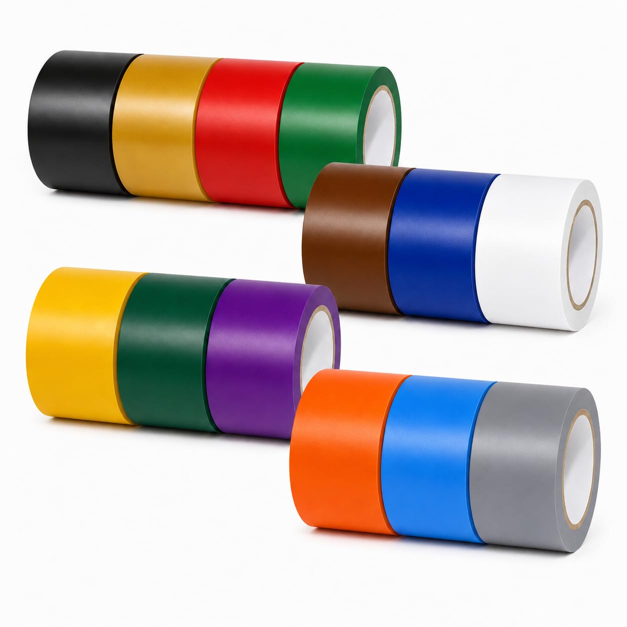 GGR Supplies CVT-536 Rainbow Vinyl Floor Marking Tape, 3 x 36 Yards