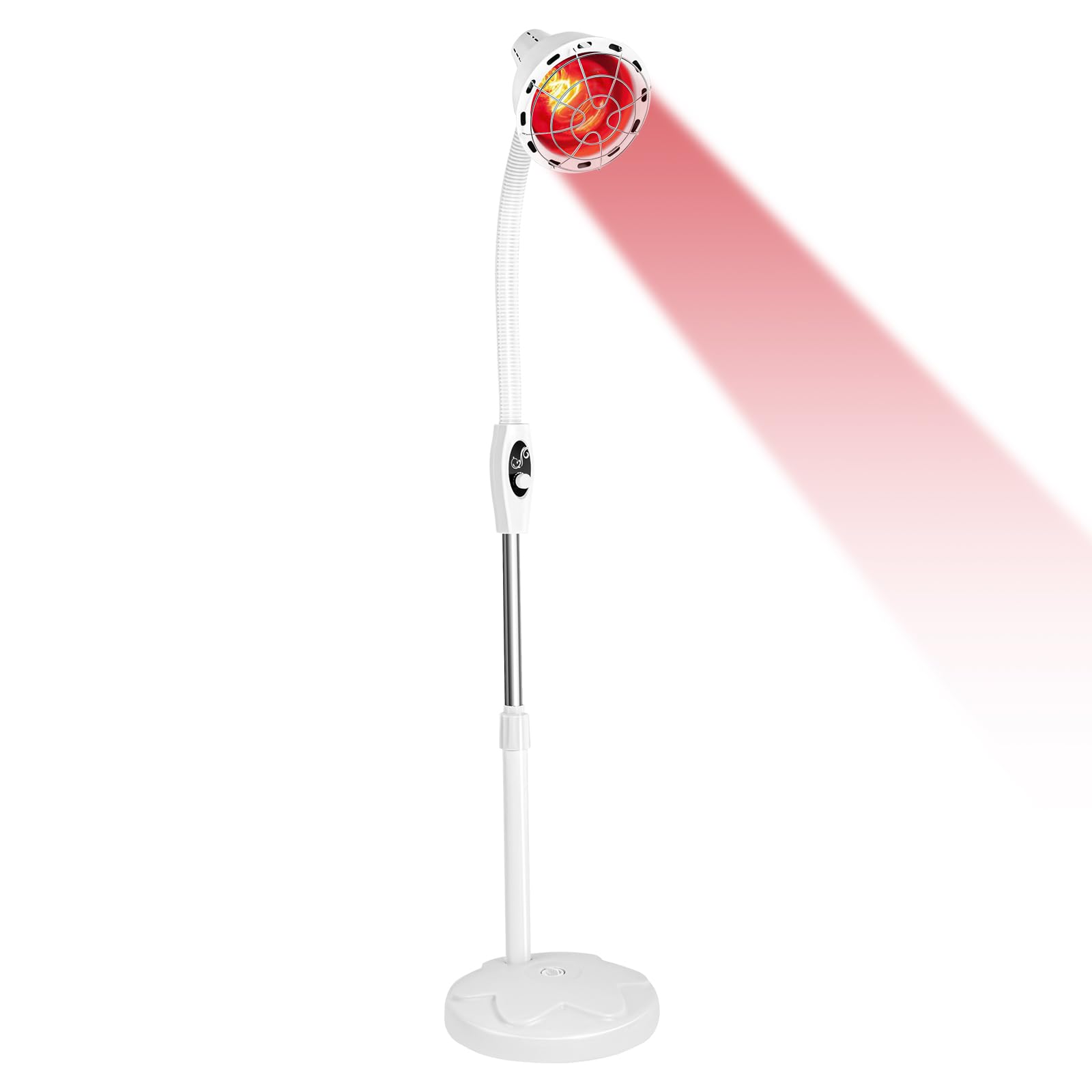 Lámpara De Luz Roja Infrarroja 275W - Para Alivio Del Dolor, Terapia De Calor, Con Clip Ajustable