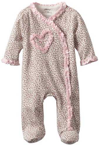 Little Me Baby Girls' Leopard Footed Sleeper