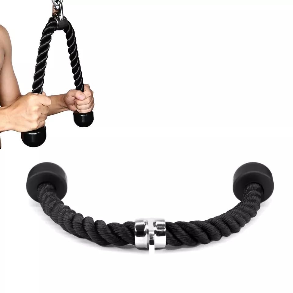 Corda Per Trazioni Palestra Doppia Per Tricipiti Bicipiti Spalle - Attacco Per Macchina