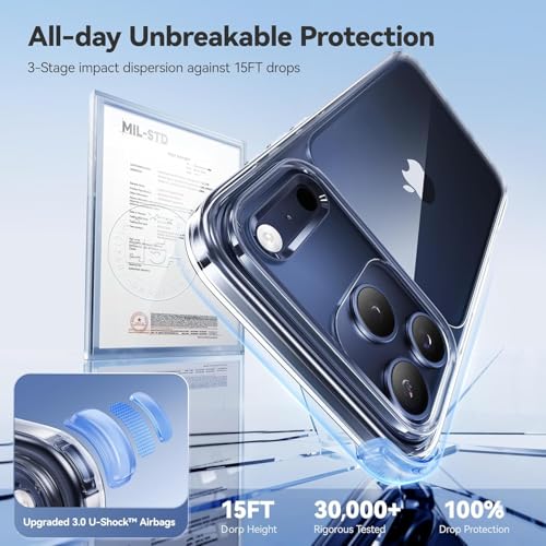 Image of REALCASE Stylish Silicone Back Cover Case for iPhone 17 Pro | Scratch Resistant Protective Crystal Clear Transparent Shock Proof Bumper Back Cover Case for iPhone 17 Pro