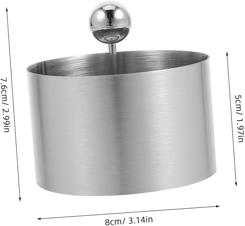 Miniatura 2 de Zerodeko Molde redondo del anillo de la mousse del anillo de la hornada del acero inoxidable de la categoría alimenticia para los postres