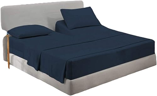 Miniatura 7 de Sábanas Flex Top King para cama con número de sueño, sábanas de 34 pulgadas de tamaño King divididas en la parte superior que se adaptan a un