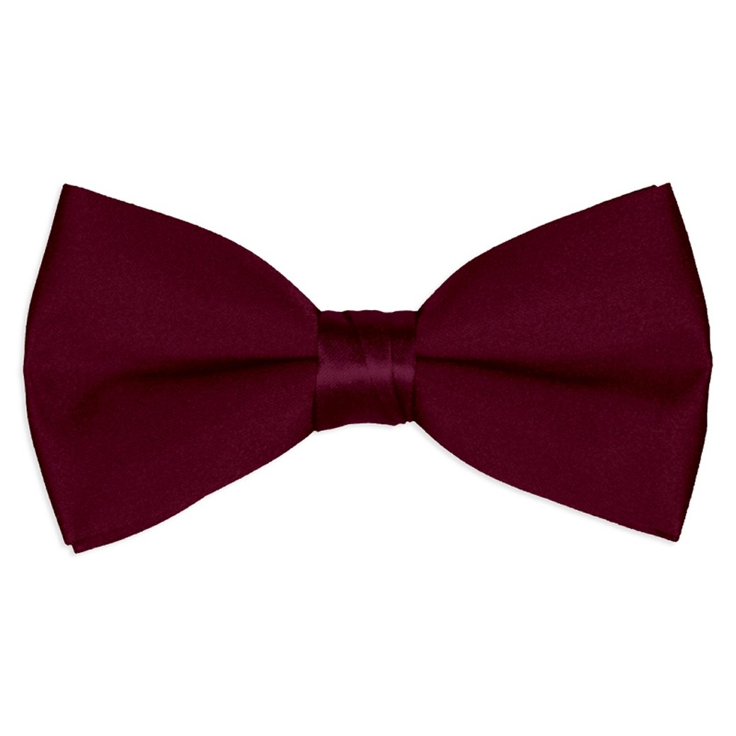 DapperLads Little Boys' Solid Color Banded Satin Bow Ties/Bowties
