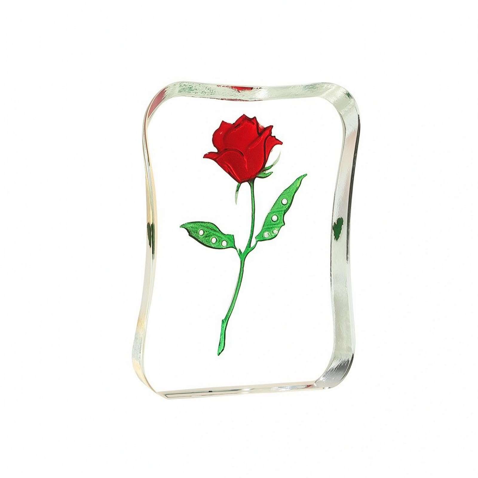 Ornamento a Tema Romantico Romantico | Trasparente, pannello Decorativa con Vermiglia, Lucido, Decorazione da Tavolo, per Mensola