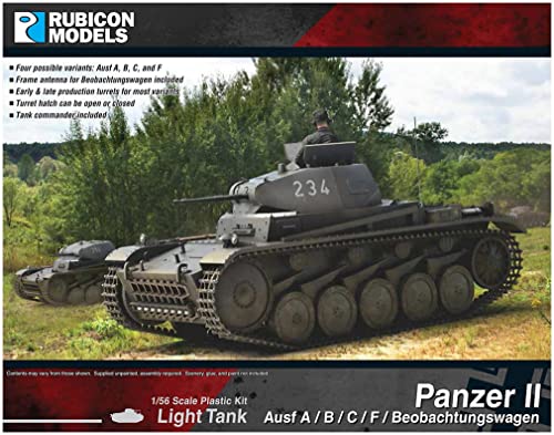 Rubicon Models Panzer II Ausf A / B / C / F / F Tanque Ligero