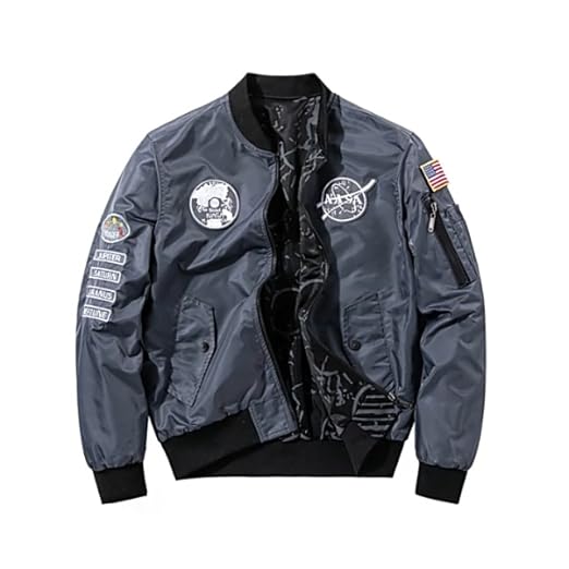 BXCNCKD Men's Jacket Flight Jacket Men's Double Sided Wear Plus