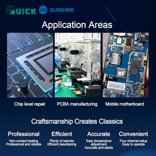 Snelle 861 Pro Rework Station Digitale Intelligente Hete Lucht 1000W SMD Solderen - Afbeelding 4