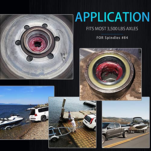 Ibroprat 4Pack Id 1.719" X Od 2.565" Trailer Axle Hub Wheel Grease Seal With Pin For 3500Lb Spindles #84 Rv Axle Dexter Replace 171255Tb 10-19 #TOP5