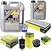 Produktbild QR-PARTS 69349615 Filter Set Inspektionspaket 6 Liter Motoröl Top Tec 4100 5W-40 MANN-FILTER Innenraumfilter Kraftstofffilter Luftfilter Ölfilter