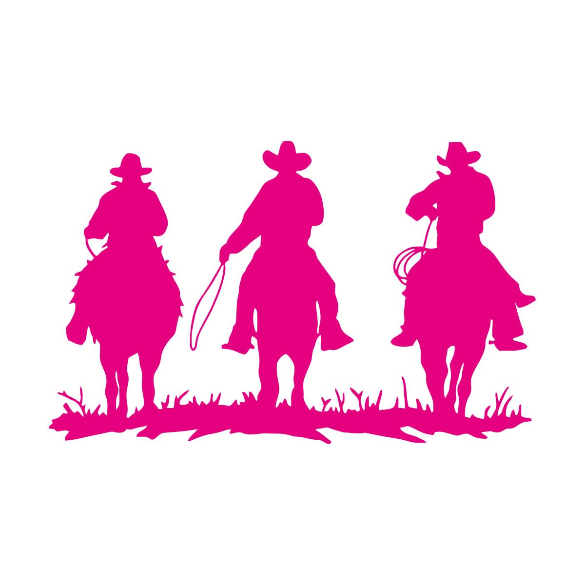 Cowboy Western Style Herdsman Horse Riding Man Fine Carving Stickers 48x76.8cm Easy Installation Large Rosered — image 1
