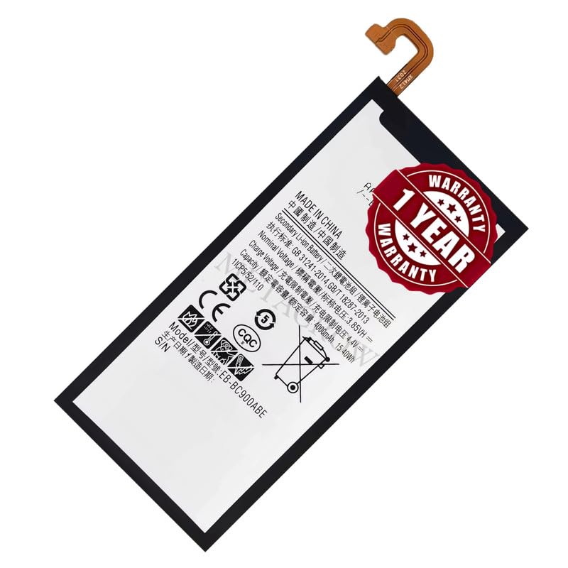 Image of Original EB-BC900ABE Battery Compatible for Samsung Galaxy C9 Pro - (4000mAh) - 1 Year Warranty JK1