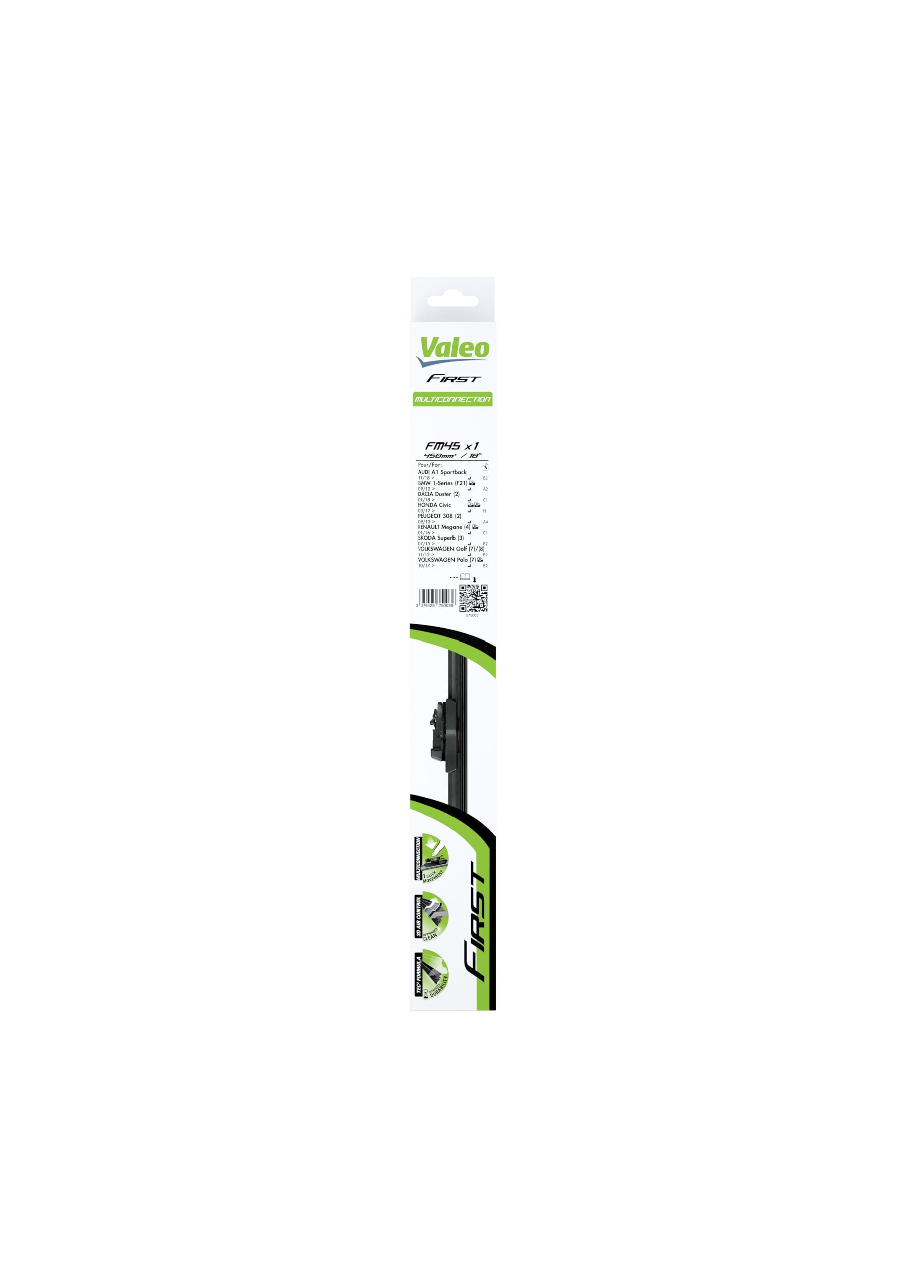 VALEO Silencio Tergicristalli VF839 Kit di Spazzole tergicristallo originali Flat Blade ad Alte