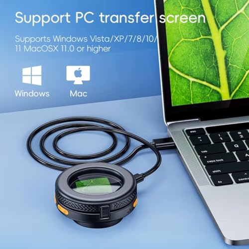 Microscope numérique de poche 500x LED avec écran IPS 2" pliable