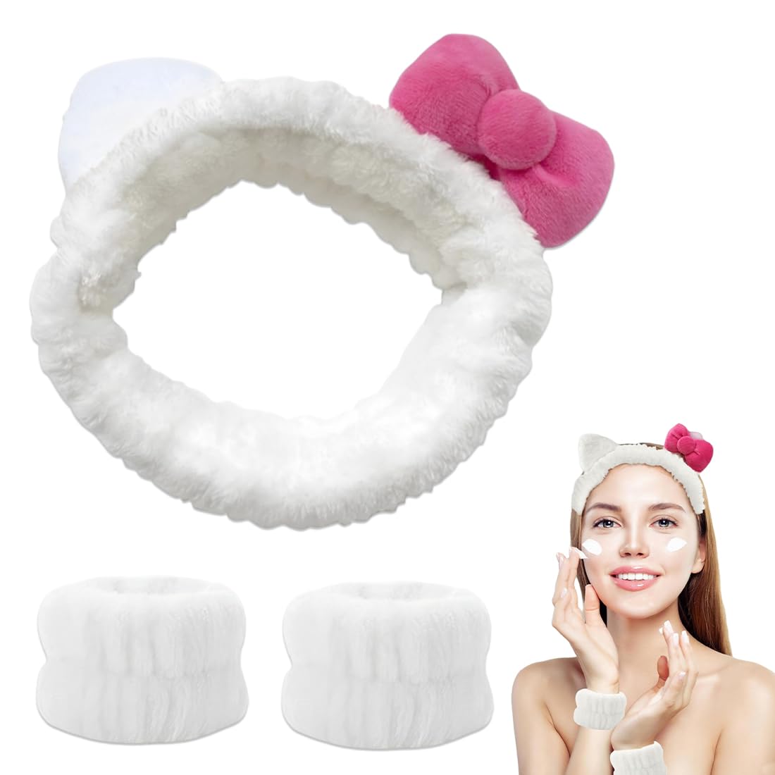 HomeSoGood 6 Fasce Per Capelli In Plastica Con Design A Onde - Antiscivolo, Unisex, Per Detergere Il Viso - 2
