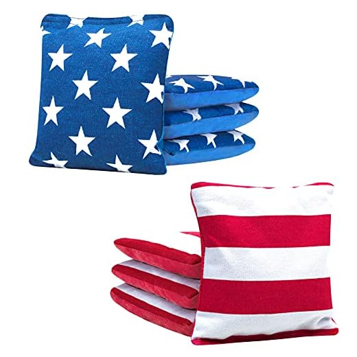 JST GAMEZ Professional Cornhole Bags - Double Sided Slick and Stick Cornhole Beans Bags Set of 8 Regulation for Cornhole Toss All Weather Official Bags for Cornhole Game - Includes Carry Bag