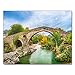Lais Puzzle Pont à Bosses Romain sur la rivière Sella à Cangas de Onis, Asturies, Espagne 40 Pièces