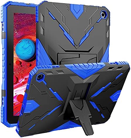 MaoMini for Kindle Fire HD 8 Case / HD 8 Plus Case 2020 Release 10th Generation,Kickstand Heavy Duty Armor Defender Cover (Blue)