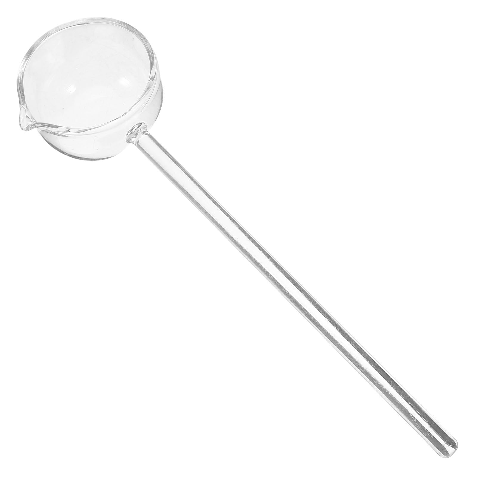 Milisten Long Handle Glass Ladle with Pour Spout for Sauce, Dessert & Soup