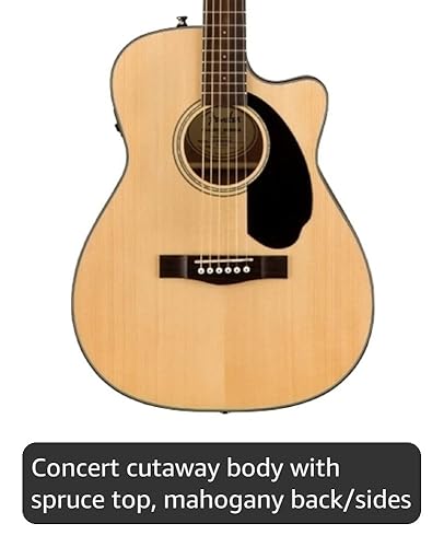 Amazon.com: Fender CC-60SCE Concert Cutaway Acoustic Guitar, with