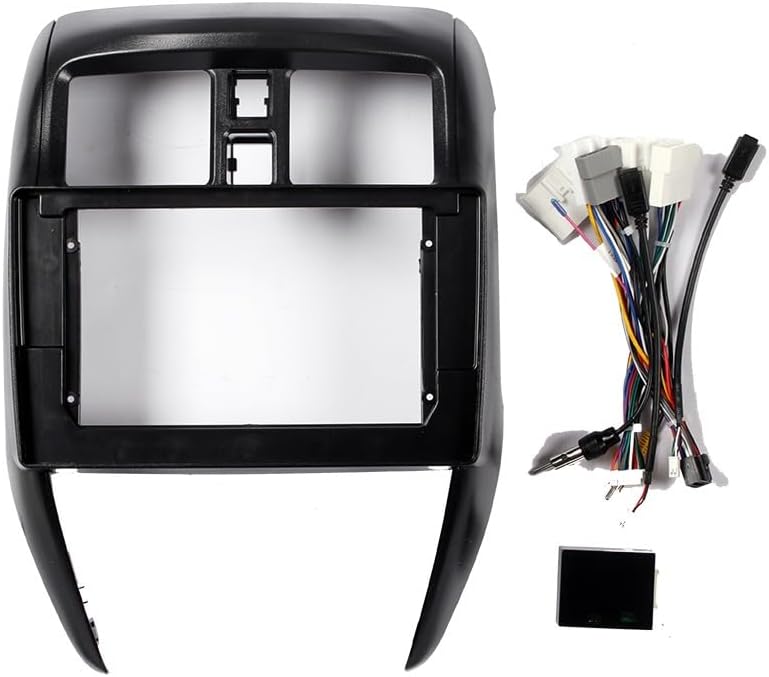 10.1" Car Stereo Navigation FM Radio Mounting Frame Bracket with Wiring Harness Compatible with Nissan Versa Sedan 2015 2016 2017 2018 2019 LHD