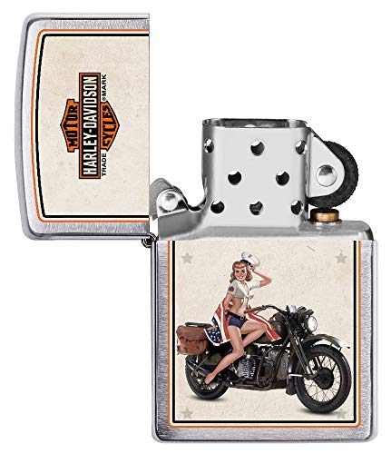 Encendedor Zippo Harley-Davidson Brushed Chrome miniatura 4