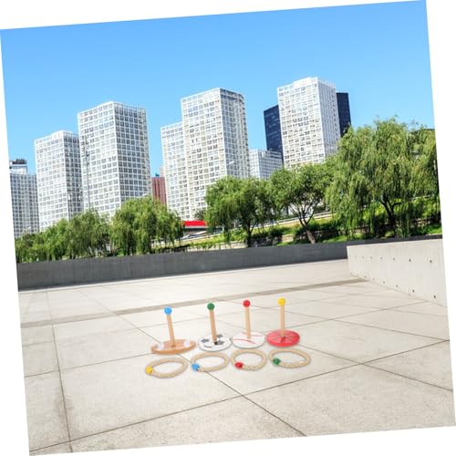 Jeu de lancer d'anneaux avec base d'entraînement de précision