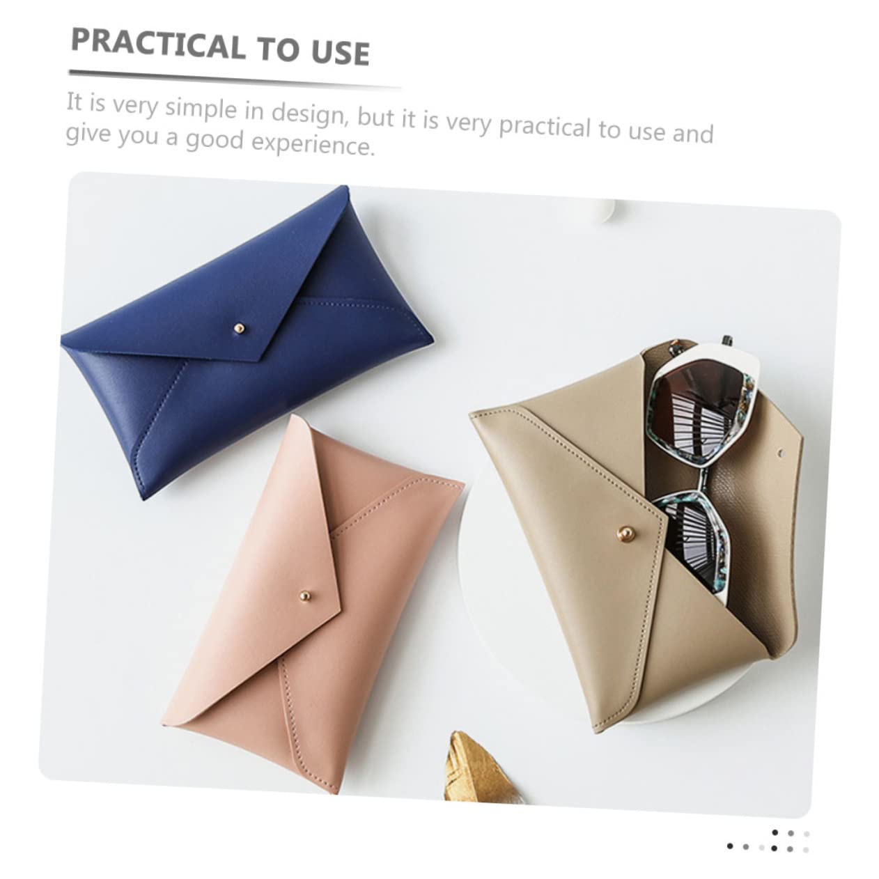 12piezas Estuche Para Gafas Portátil Organizador De Gafas Diseño Simple y Práctico Protector De De