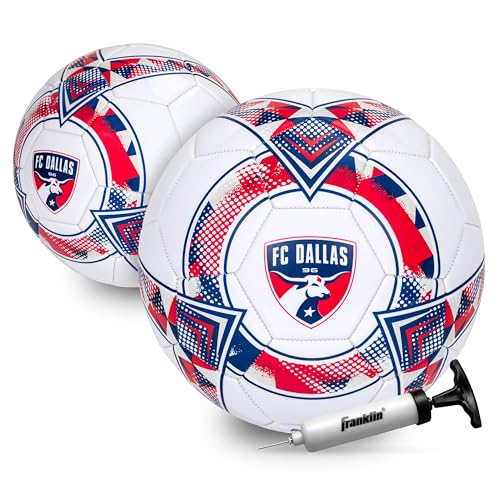 Image of Franklin Sports Official MLS Team Soccer Balls - Official Size 5 Soccer Balls - Regulation Size + Weight Soccer Ball for Kids + Adults - Boys + Girls Soccer Ball - Air Pump Included