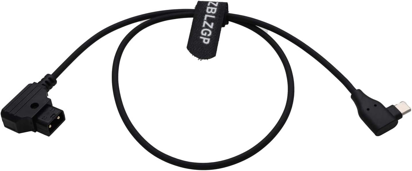 USB C Phone Tablet Device Type C to D Tap Power Supply Cable for Camera (Elbow Type-C)